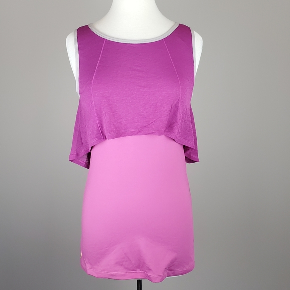 Lole Tops - LOLE Pink Layered Athletic Tank Size M